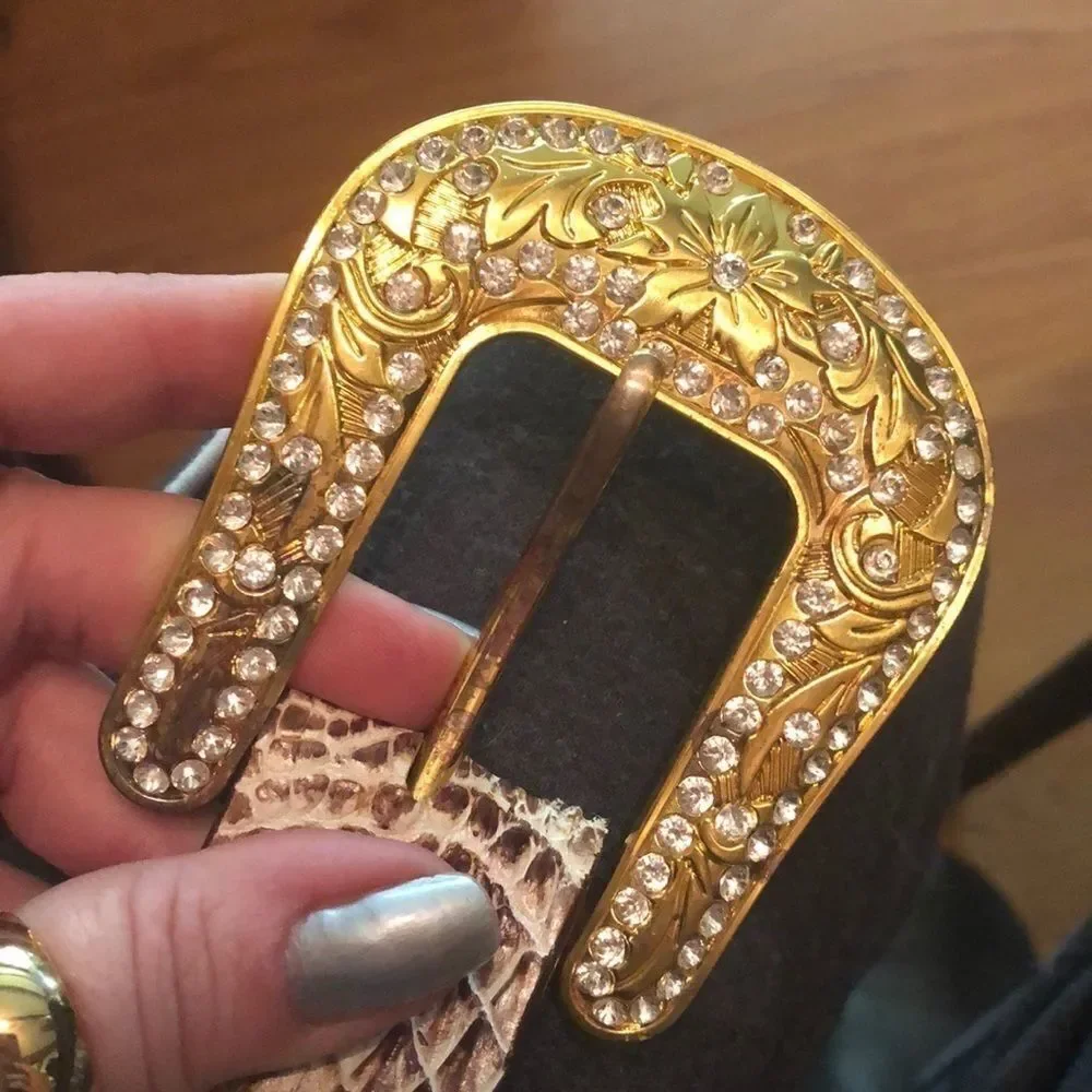 Los Altos boots alligator bling belt